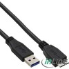 USB kabelis InLine USB-A - mikro B 3 m juoda (35430)