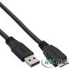 USB kabelis InLine USB-A - mikro B 3 m juoda (35430)