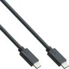 Inline USB 3.2 Gen.2 kabelis, USB C tipo kištukas/kištukas, juodas - 0.5m