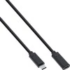USB kabelis InLine USB-C - USB-C 0,5 m Juodas (35776)