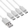 USB laidas InLine USB 4in1 Y įkrovimo kabelis 1x USB-A kištukas į 4x USB-C kištuką baltas 1m