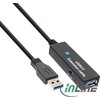 USB kabelis InLine USB- A - 10 m Juoda (35655)