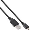 USB kabelis InLine USB-A - mikro B 1,8 m juodasis (31718Q)