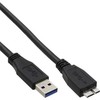 USB kabelis InLine USB-A - mikro B 1 m juoda (35410)