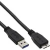 USB kabelis InLine USB-A - mikro B 1 m juoda (35410)