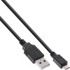 USB kabelis InLine USB-A - mikroUSB 1,5 m juodasis (31715Q)