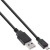 USB kabelis InLine USB-A - mikroUSB 1,5 m juodasis (31715Q)
