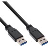 InLine USB 3.0 Cable, A to A, juodas – 0.3m