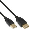 Inline USB 2.0 prailgintuvas, auksiniais kontaktais - 0,5 m