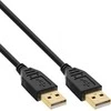 USB kabelis InLine USB-A - USB-A 5 m Juodas (34350S)