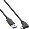 USB kabelis InLine USB-A - USB-C 1,5 m Juodas (35714W)