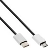 USB kabelis InLine USB-C - mikroUSB 1,5 m juodasis (35844)