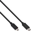 USB kabelis InLine USB-C - mikroUSB 1 m Juoda (35741)