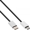USB kabelis InLine USB-C - mikroUSB 0, 5 m Juoda (35846)