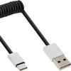 USB kabelis InLine USB-A - USB-C 2 m Juodas (35872)