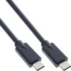 USB kabelis InLine USB-C - USB-C 0,3 m Juodas (35707A)