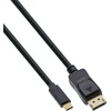 Kabelis USB InLine USB-C - DisplayPort 7,5 m Juodas (64127)