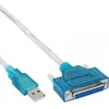 USB laidas InLine USB-A - IEEE 1284 (LPT) 1,8 m permatomos (33397I)