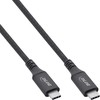 USB kabelis InLine USB-C - USB-C 0,5 m Juodas (35906A)