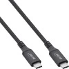 USB kabelis InLine USB-C - USB-C 0,5 m Juodas (35906A)