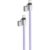 Intenso USB-C į USB-C laidas 1.65m su dirželiu violetinis