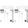 Jellico B1 Izturīgs-Mīksts iPhone un iPad Lightning uz USB Datu un Ātrā Lādētāja Vads 1m Balts