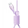Joyroom S-A59 Vibrant serijos 3A USB-A - USB-C kabelis 1.2m - Violetinė