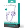 3 viename Joyroom Spalvingas USB į USB-C / Lightning / Micro USB laidas 3.5 A, 1 m (violetinė)
