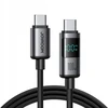 Joyroom S-A16 Pro Prism Series 100W USB-C kabelis – USB-C su Digital Ekranas 1.2m – juodos spalvos