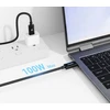 USB kabelis 2x USB-C USB TYPE-C kabelis 40 Gbps duomenų perdavimui USB4 + 100 W įkrovimas / BC600