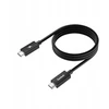 USB kabelis 2x USB-C USB TYPE-C kabelis 40 Gbps duomenų perdavimui USB4 + 100 W įkrovimas / BC600