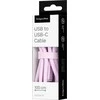 USB – C tipo USB kabelis 1 m silikoninis rožinis Kruger & Matz Basic
