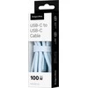 USB tipas C – C tipo USB kabelis 1 m silikono mėlynas Kruger & Matz Basic
