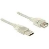 LANBERG CA-USBE-12CC-0018-TR ilgintuvas USB 2.0 AM-AF su feritu 1,8 m