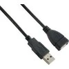 LANBERG CA-USBE-10CC-0050-BK extension cable USB 2.0 AM-AF 5m juodas