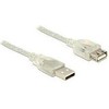 LANBERG CA-USBE-12CC-0050-TR ilgintuvas USB 2.0 AM-AF su feritu 5 m