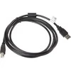 LANBERG CA-USBA-11CC-0018-BK laidas USB 2.0 AM-BM su feritu 1.8m juodas