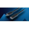 Lanberg | USB-C M/F 3.1 kabelis | CA-USBE-20CC-0005-BK