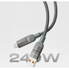USB kabelis Lenyes USB-A + USB-C - USB-C + Lightning 1 m Pilkas