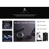Kabelis USB Lenyes USB-A + USB-C - USB-C + Lightning 0.95 m Juodai-pilka