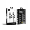 USB kabelis Lenyes USB-A + USB-C - USB-C + Lightning 1 m Juodai pilkas