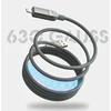 USB kabelis Lenyes USB-A + USB-C - USB-C + Lightning 1 m Pilkas