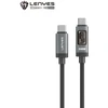 USB laidas Lenyes USB-C - USB-C 1,2 m juodai pilkas