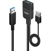 USB Kabelis - LINDY Hibridinis USB 3.2 Type A Laidas, 10Gbps, 35 m, Juodas