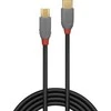 USB Kabelis - LINDY Anthra Line USB 2.0 Type C į Micro-B Laidas, M/M, 480Mbps, 2 m, Juodas