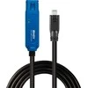 Adapteris - LINDY USB 3.2 Aktyvus Prailginimo Kabelis, USB Type C į A, 5 m, Juodas
