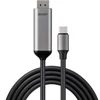 Kabelis USB Lindy USB-C - DisplayPort 1 m Pilka (43503)