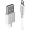 USB Kabelis - LINDY USB Type A į Lightning Laidas, M/M, 480Mbps, 0.5 m, Baltas