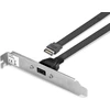 Kompiuterio priedas - LINDY Single Port USB 3.1 Gen 2 Type C Back Plate 10Gbps