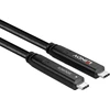 USB Kabelis - LINDY USB 3.2 10Gbps ir DP 1.4 Type C Hibridinis Kabelis (4 juostos), 10Gbps, 4K144Hz, 60W, 10 m, Juodas